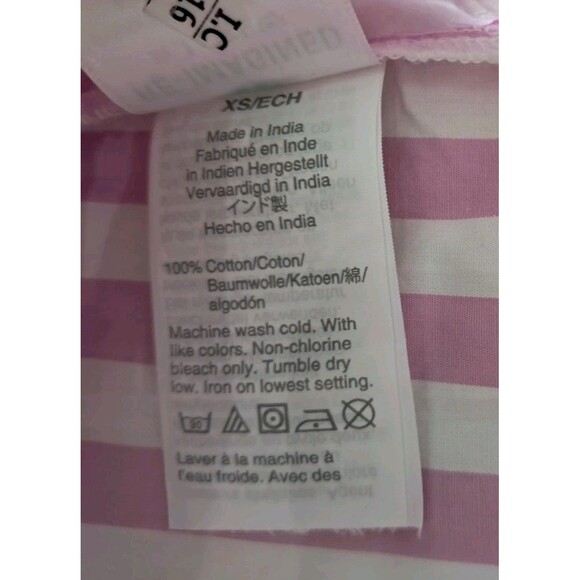 NWT J. Crew Top Women's Pink White Collared Popover Tunic Striped‎ Preppy Work - Picture 11 of 13